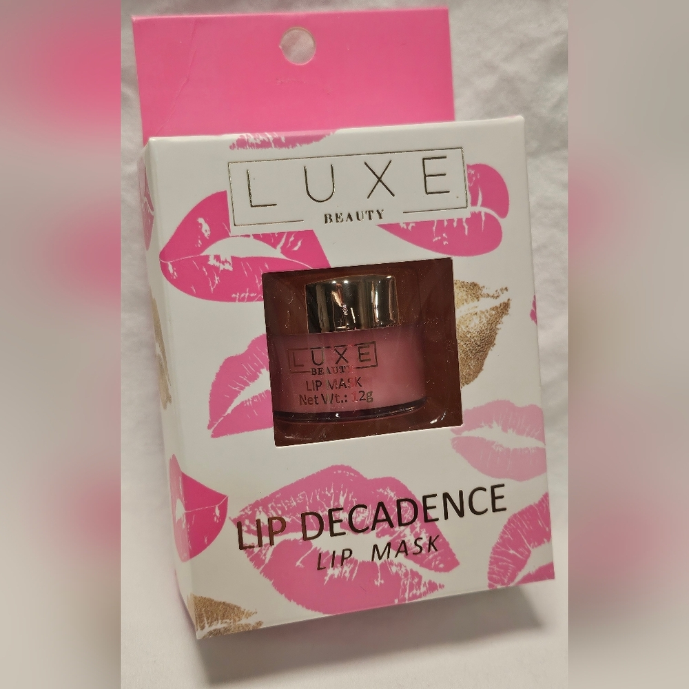 LUXE BEAUTY LIP DECADENCE Lip Mask Hydrate + Defoliate NEW